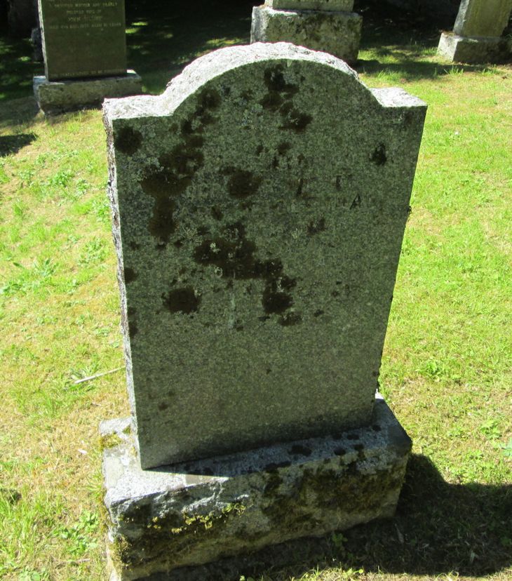Photo of headstones/Mary MacLennan (Nicolson) died 1952 MI Raasay St Moluag's